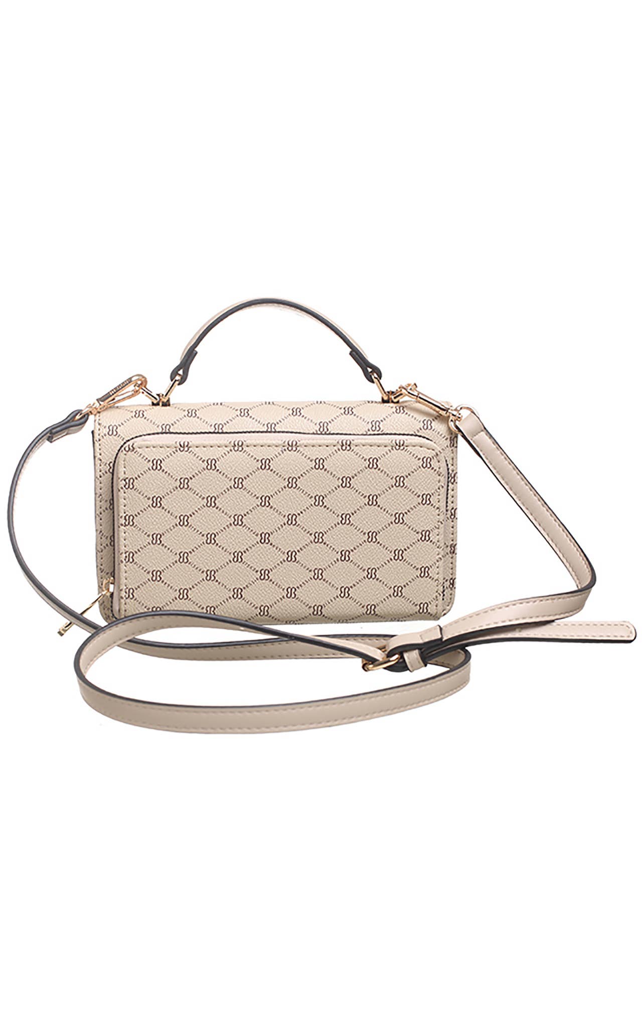 SMALL BESSIE LOGO PRINT CROSS BODY BAG