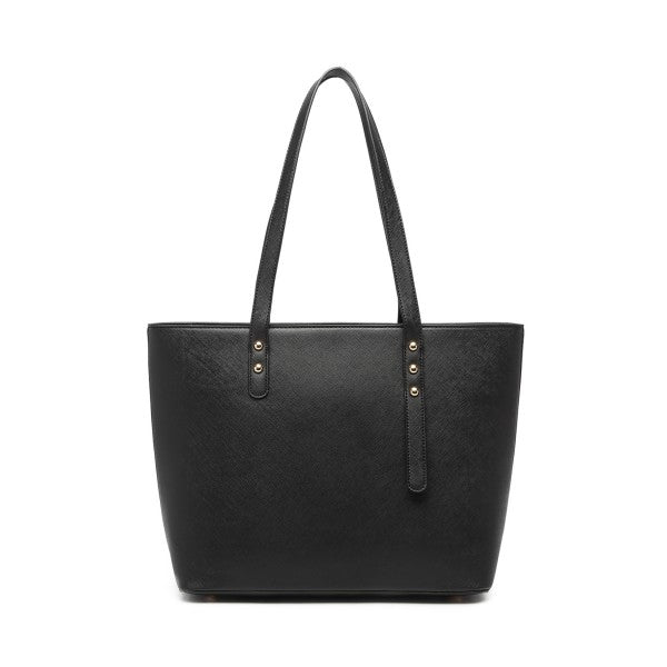 LG6931 - Miss Lulu 4 Piece Handbag Set - Brown