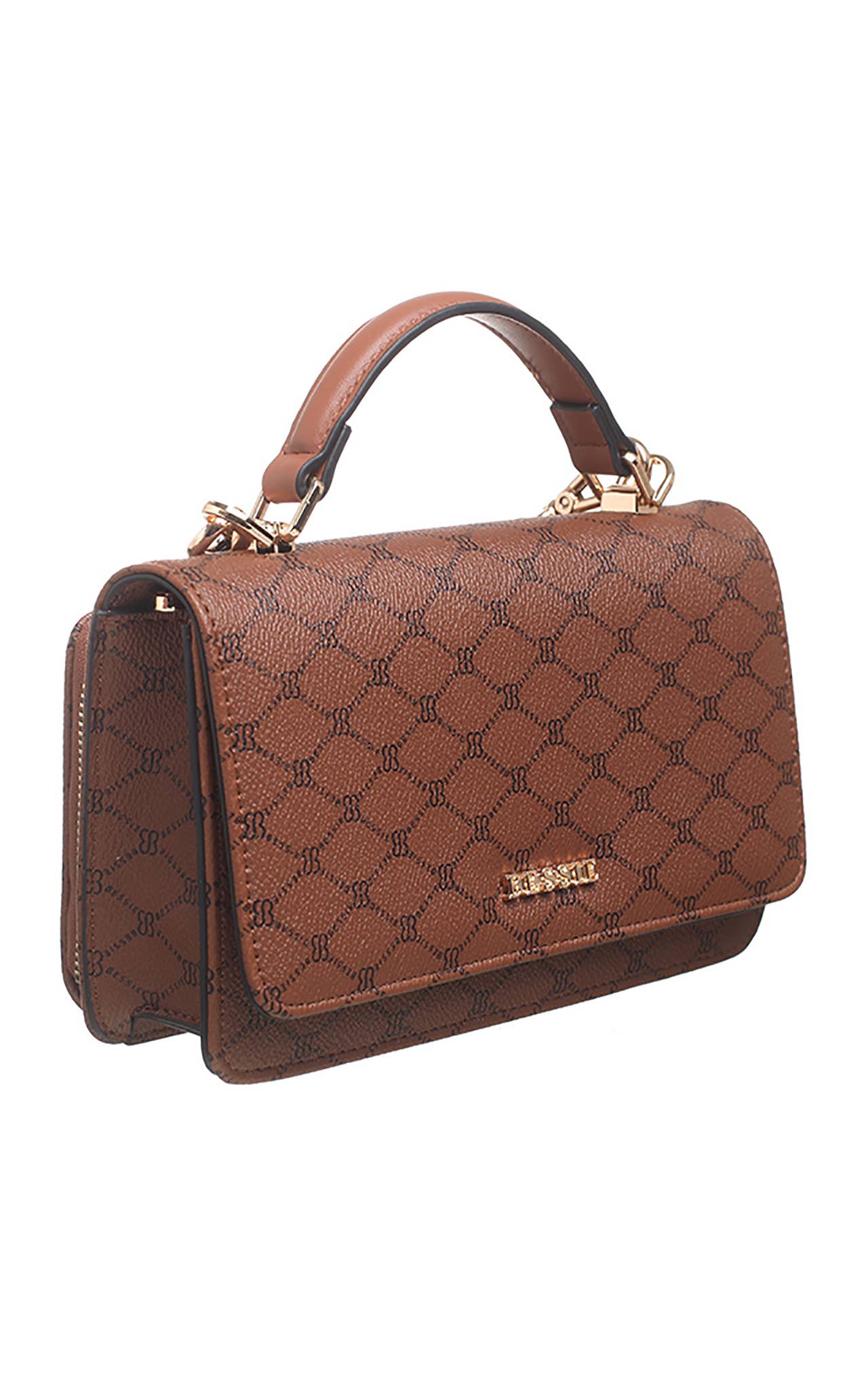 SMALL BESSIE LOGO PRINT CROSS BODY BAG