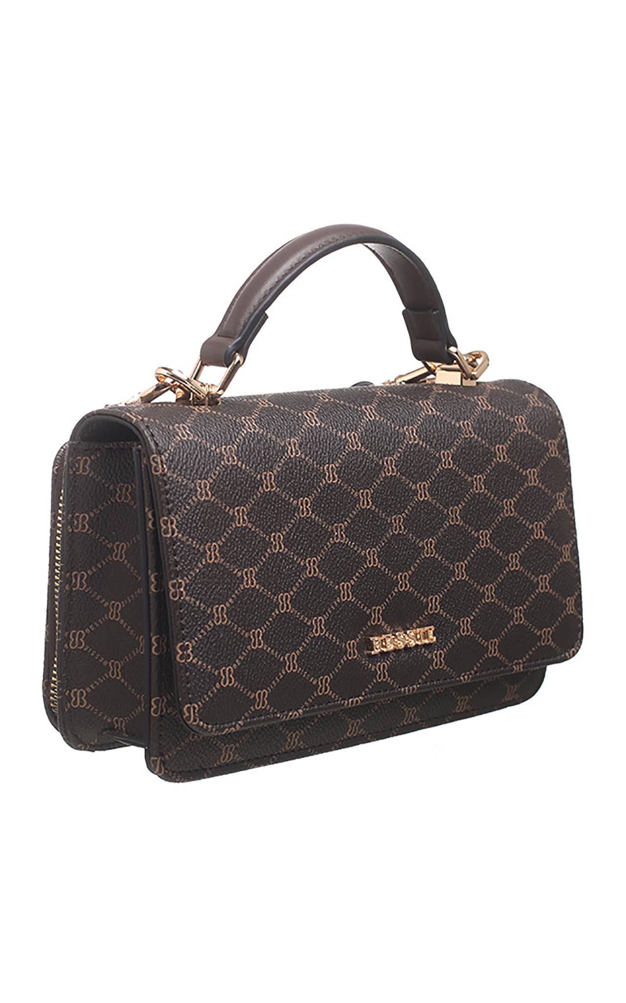 SMALL BESSIE LOGO PRINT CROSS BODY BAG