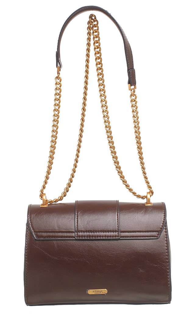 BUCKLE CHAIN SHOULDER BAG