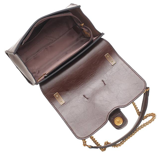 BUCKLE CHAIN SHOULDER BAG