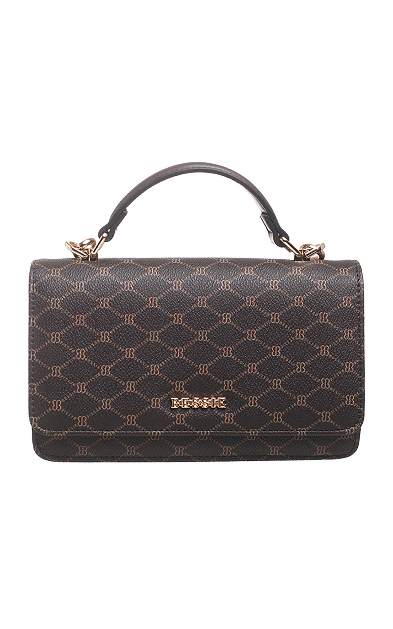 SMALL BESSIE LOGO PRINT CROSS BODY BAG