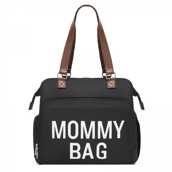 BCK2503 - Kono Large Nappy Changing Tote Bag with Shoe Compartment, Insulated Pockets & Waterproof Zip Pocket