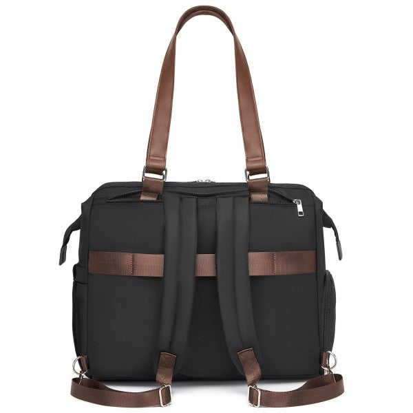 BCK2503 - Kono Large Nappy Changing Tote Bag with Shoe Compartment, Insulated Pockets & Waterproof Zip Pocket