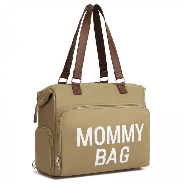 BCK2503 - Kono Large Nappy Changing Tote Bag with Shoe Compartment, Insulated Pockets & Waterproof Zip Pocket