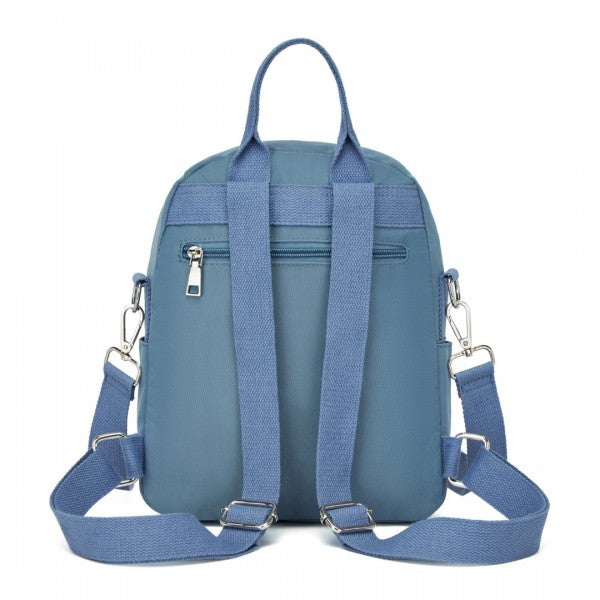 BPM2451 - Miss Lulu 3-in-1 Convertible Backpack with Removable Long Strap – Wear as Backpack, Shoulder or Crossbody Bag - Beige