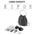 CLS2510 - Women's Rhinestone Evening Bag – Sparkly Handbag with Metal Ring Handle and Chain Crossbody Strap - Black
