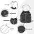 CLS2510 - Women's Rhinestone Evening Bag – Sparkly Handbag with Metal Ring Handle and Chain Crossbody Strap - Black