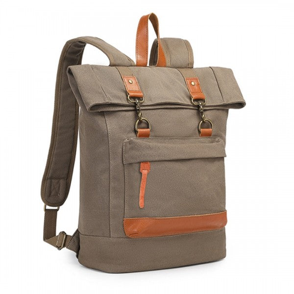 EB2303 - Kono Large Capacity Canvas Casual Travel Backpack - Black