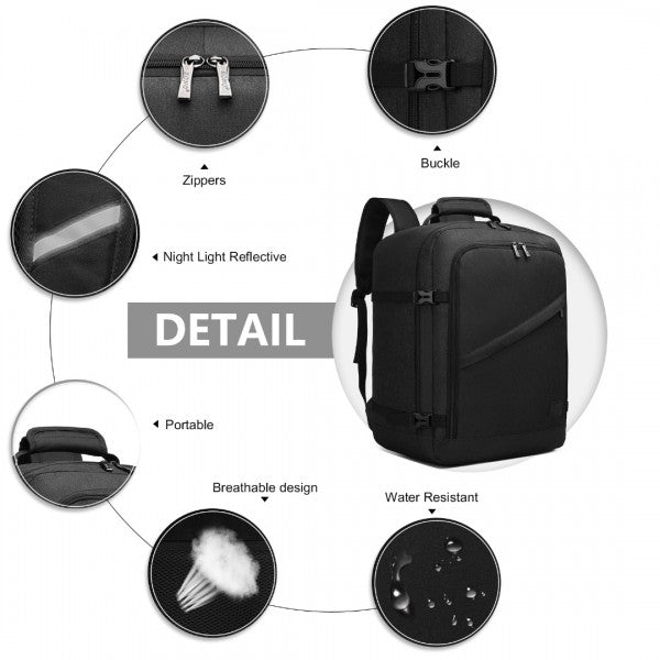 EM2231M - Kono Lightweight Cabin Bag Travel Business Backpack - Navy