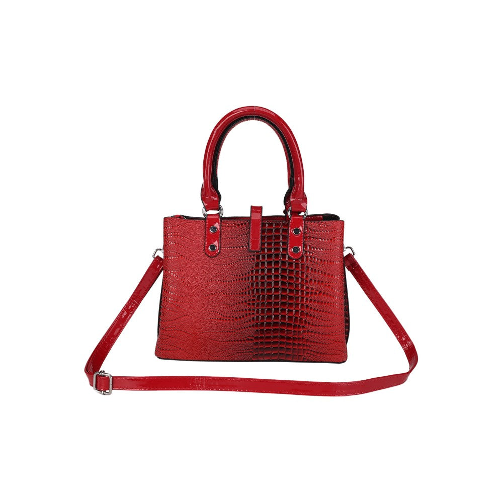 CT44930 RED Vintage-style Medium-sized PU Leather Bag