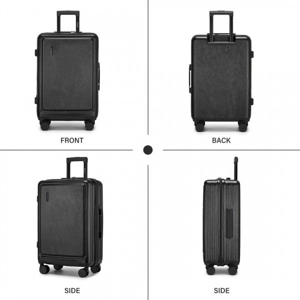KSK2493 - Kono Durable 24 Inch ABS+PC Hardshell Suitcase with TSA Lock Lightweight Travel Luggage with 360° Spinner Wheels - Navy