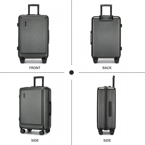 KSK2493 - Kono Durable 24 Inch ABS+PC Hardshell Suitcase with TSA Lock Lightweight Travel Luggage with 360° Spinner Wheels - Navy
