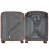 KSK2591 - Kono 20-Inch PP Modern Scratch-Resistant Cabin Suitcase with TSA Lock & Stylish Brown Accents - Black and Brown