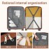 KSK2591 - Kono 20-Inch PP Modern Scratch-Resistant Cabin Suitcase with TSA Lock & Stylish Brown Accents - Black and Brown