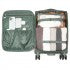KSN2593 - 20 inch Women's Lightweight Softshell Suitcase with Spinner Wheels and Spacious Compartments - Green