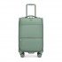 KSN2593 - 20 inch Women's Lightweight Softshell Suitcase with Spinner Wheels and Spacious Compartments - Green