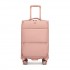 KSN2593 - 20 inch Women's Lightweight Softshell Suitcase with Spinner Wheels and Spacious Compartments - Pink