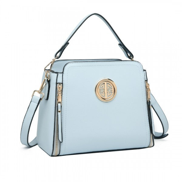 LB2126 - Miss Lulu Leather Look Practical Crossbody Bag