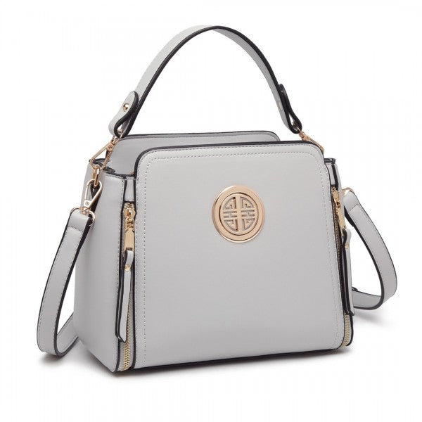 LB2126 - Miss Lulu Leather Look Practical Crossbody Bag