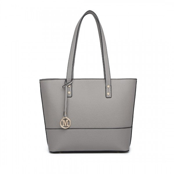 LG2023 - Miss Lulu Elegant 3-Piece Leather Look Tote Bag Set - Versatile & Chic for Every Occasion -
