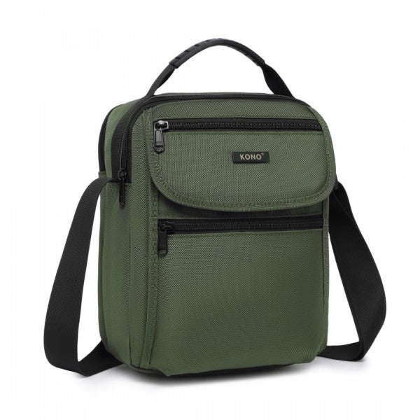 MSK2446 - Kono Durable Men's Crossbody Shoulder Bag with Multiple Pockets - Messenger Bag for Travel, Work, and Daily Use - Navy