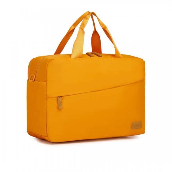 TVK2444 - Kono Water-Resistant Travel Bag with Laptop Sleeve Multi-Functional Tote for Business and Weekend Large Capacity for Men and Women - Yellow - Image 3