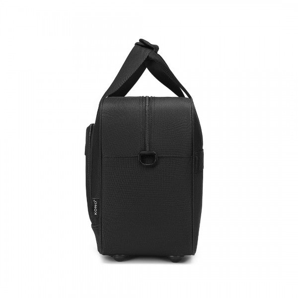 TVK2456 - Kono Water-Resistant Carry-On Cabin Bag with Laptop Compartment for Business Weekend & Daily Use - Black