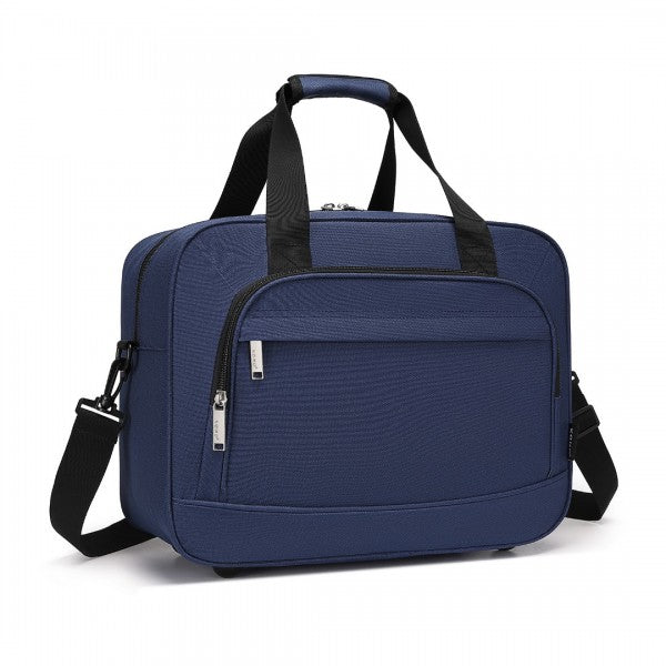 TVK2456 - Kono Water-Resistant Carry-On Cabin Bag with Laptop Compartment for Business Weekend & Daily Use - Black