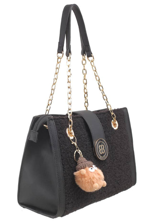 PLUSH CHAIN SHOULDER BAG