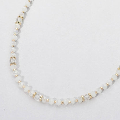 Faceted Beaded Choker Necklace