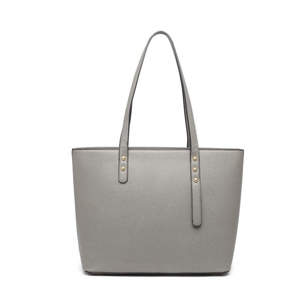 LG6931 - Miss Lulu 4 Piece Handbag Set - Brown