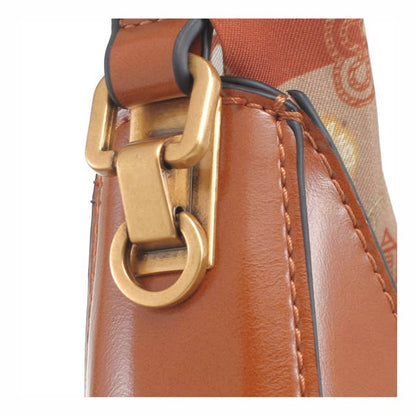 VINTAGE UTILITY HOBO BAG WITH SCARF