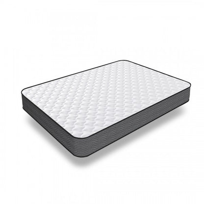 MTS001 - Good Nite Standard Double Memory Foam & Spring Mattress-135×190×18 cm-Quilted, Hypoallergenic, Breathable Design with Lumbar Support