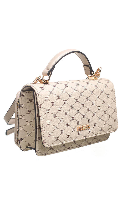 SMALL BESSIE LOGO PRINT CROSS BODY BAG