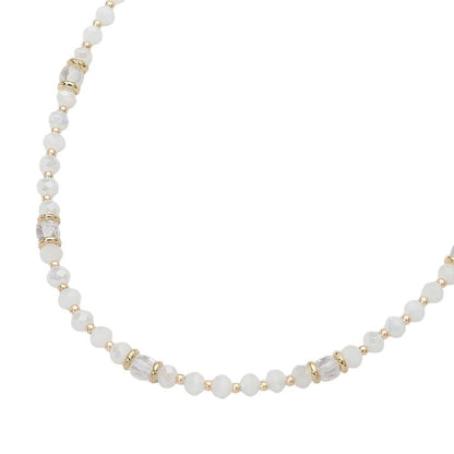 Faceted Beaded Choker Necklace