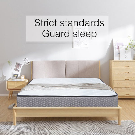 MTS001 - Good Nite Small Double Memory Foam & Spring Mattress-120x190x18cm-Quilted, Hypoallergenic, Breathable Design with Lumbar Support