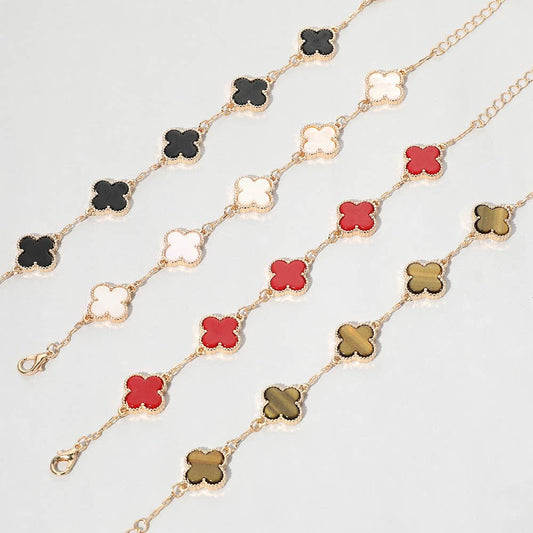 Quatrefoil Link Bracelet