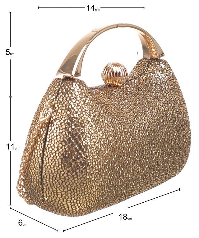 GALA PEBBLE CLUTCH BAG