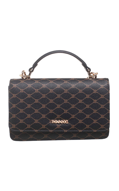 SMALL BESSIE LOGO PRINT CROSS BODY BAG