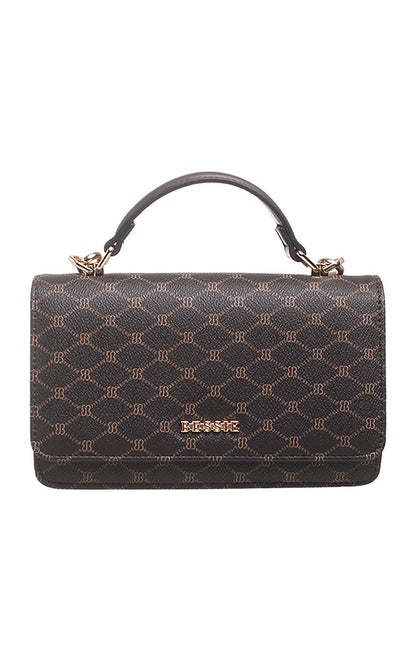 SMALL BESSIE LOGO PRINT CROSS BODY BAG