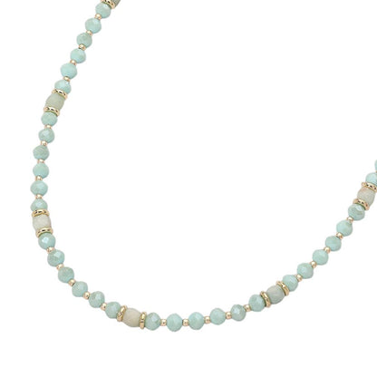 Faceted Beaded Choker Necklace