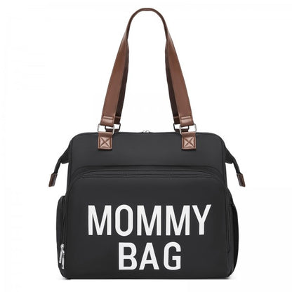 BCK2503 - Kono Large Nappy Changing Tote Bag with Shoe Compartment, Insulated Pockets & Waterproof Zip Pocket