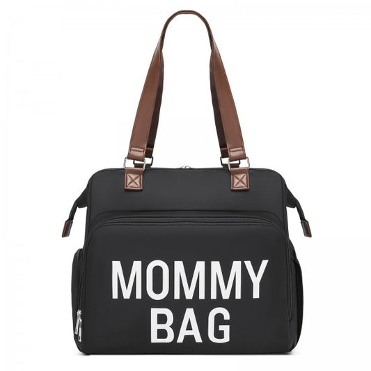 BCK2503 - Kono Large Nappy Changing Tote Bag with Shoe Compartment, Insulated Pockets & Waterproof Zip Pocket