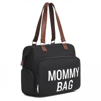 BCK2503 - Kono Large Nappy Changing Tote Bag with Shoe Compartment, Insulated Pockets & Waterproof Zip Pocket