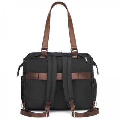 BCK2503 - Kono Large Nappy Changing Tote Bag with Shoe Compartment, Insulated Pockets & Waterproof Zip Pocket