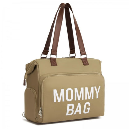 BCK2503 - Kono Large Nappy Changing Tote Bag with Shoe Compartment, Insulated Pockets & Waterproof Zip Pocket