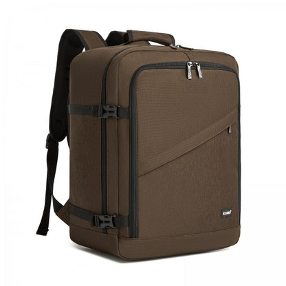 BPK2531M - Kono Multi-purpose Business Medium-sized Backpack–Fits 15.6" Laptop, Ideal for Work, Travel & Daily Commute - Brown