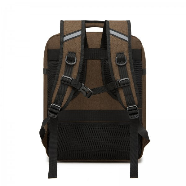 BPK2531M - Kono Multi-purpose Business Medium-sized Backpack–Fits 15.6" Laptop, Ideal for Work, Travel & Daily Commute - Brown